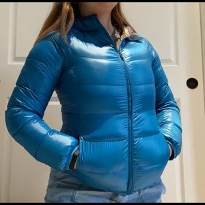 UNIQLO blue puffer jacket
